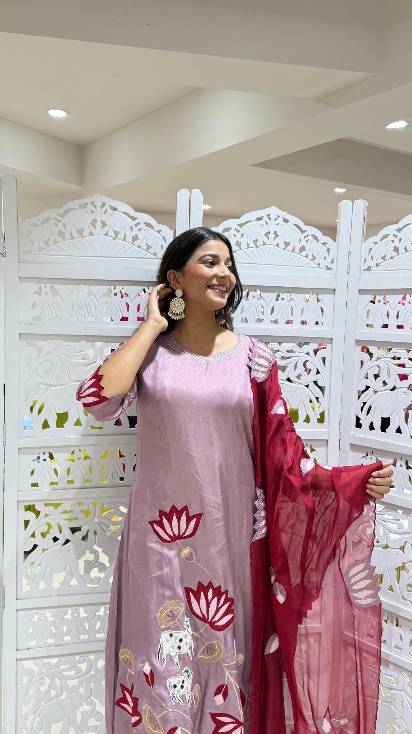Kurti pant with dupatta