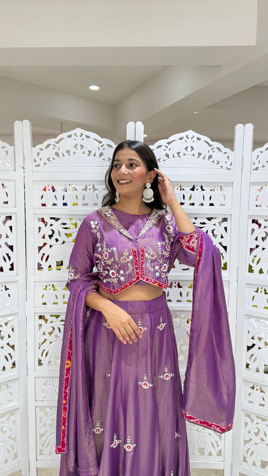 Lehanga jardoshi kathdaana Sequence motiwork patchwork