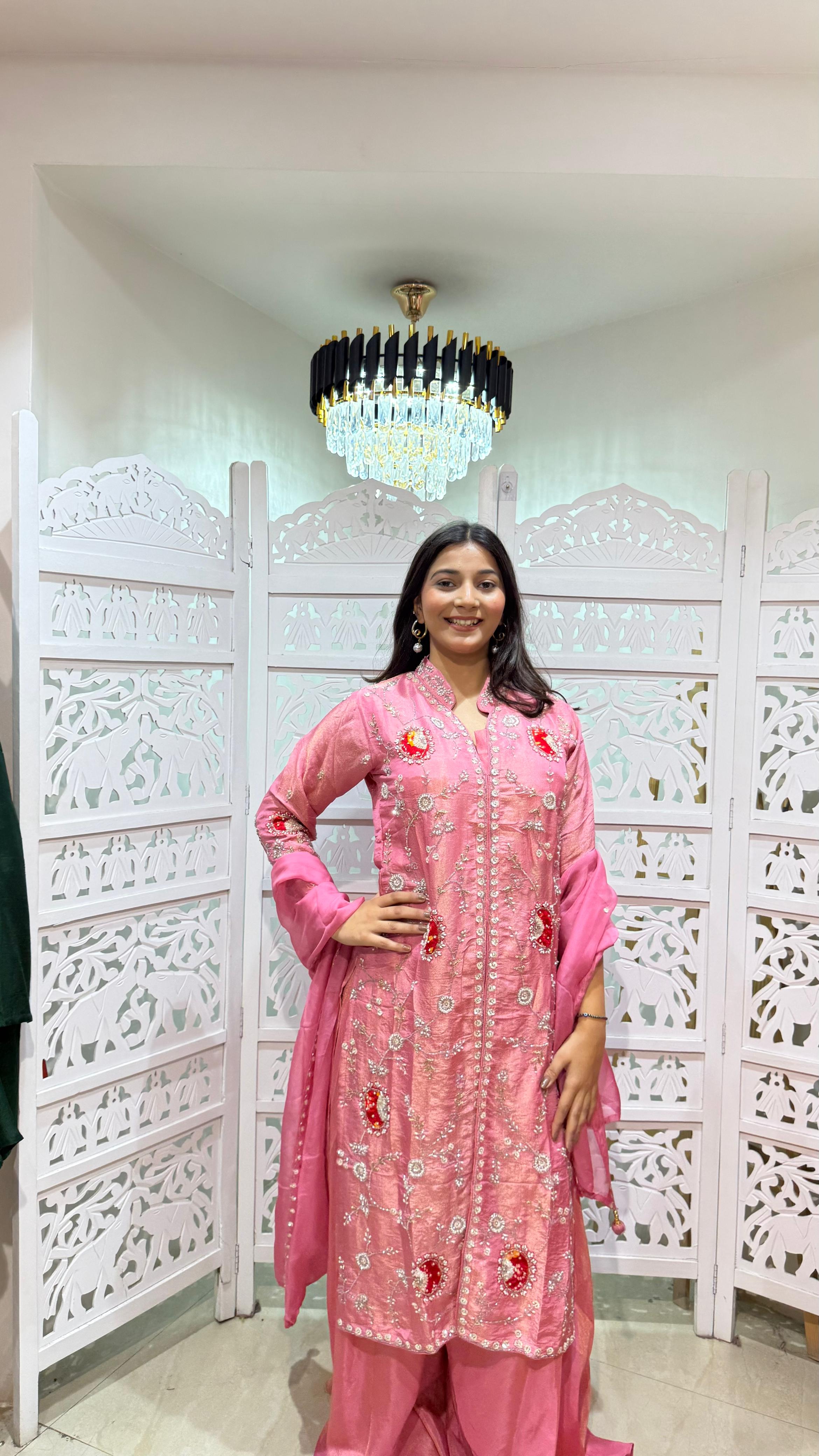 Kurti plazo with dupatta