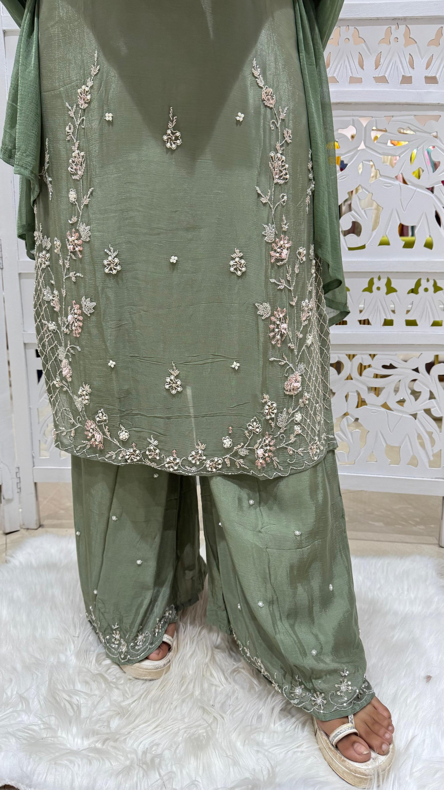 Kurti plazo with Duppata
