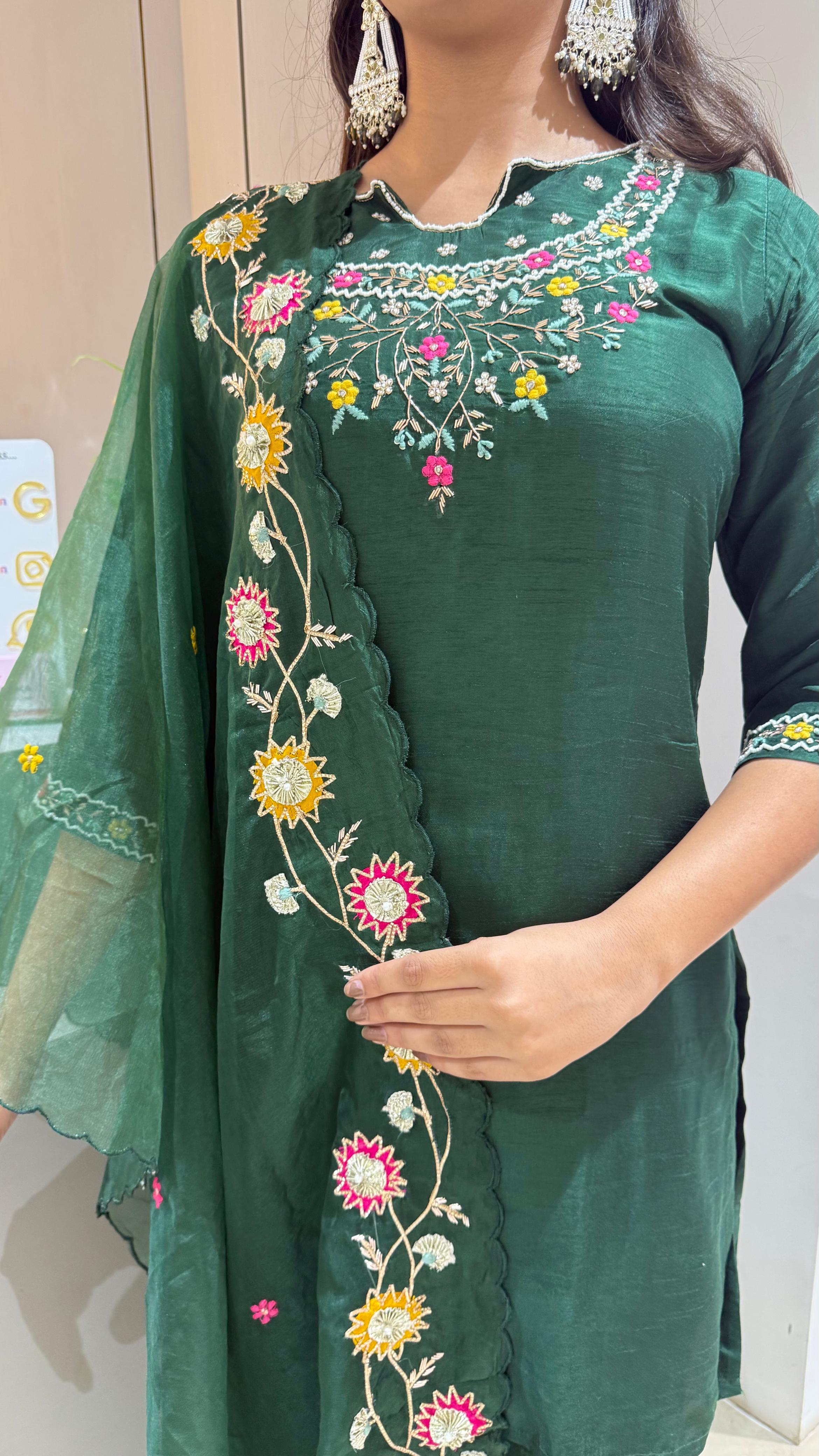 Kurti plazo with Duppata