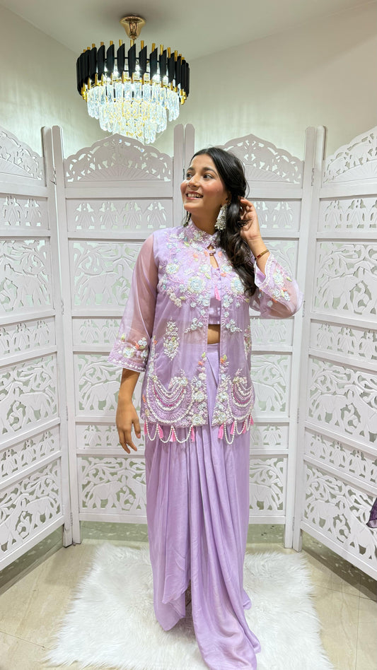 Indo-western Motiwork Threadwork