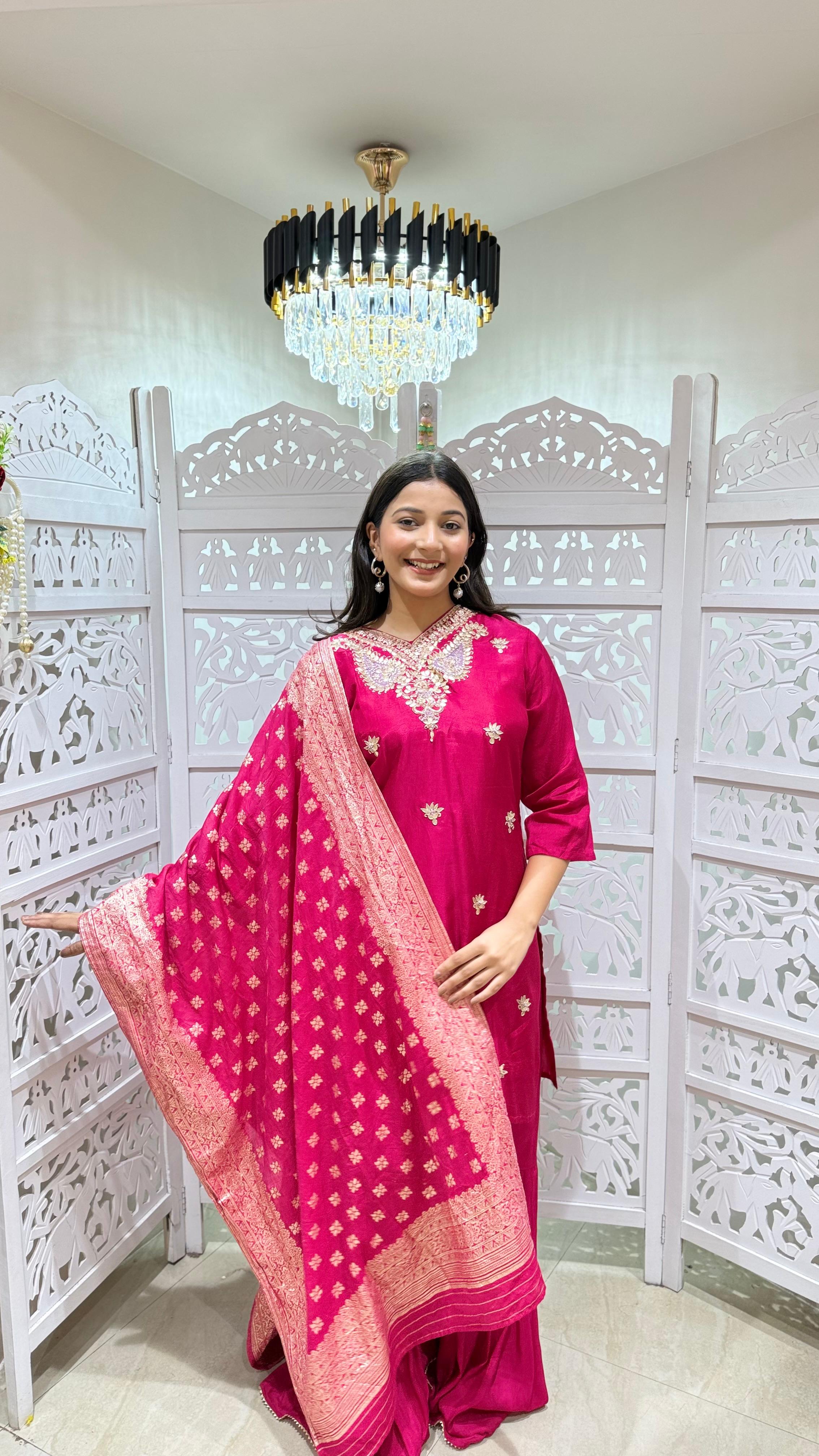 Kurti sharara with Duppata