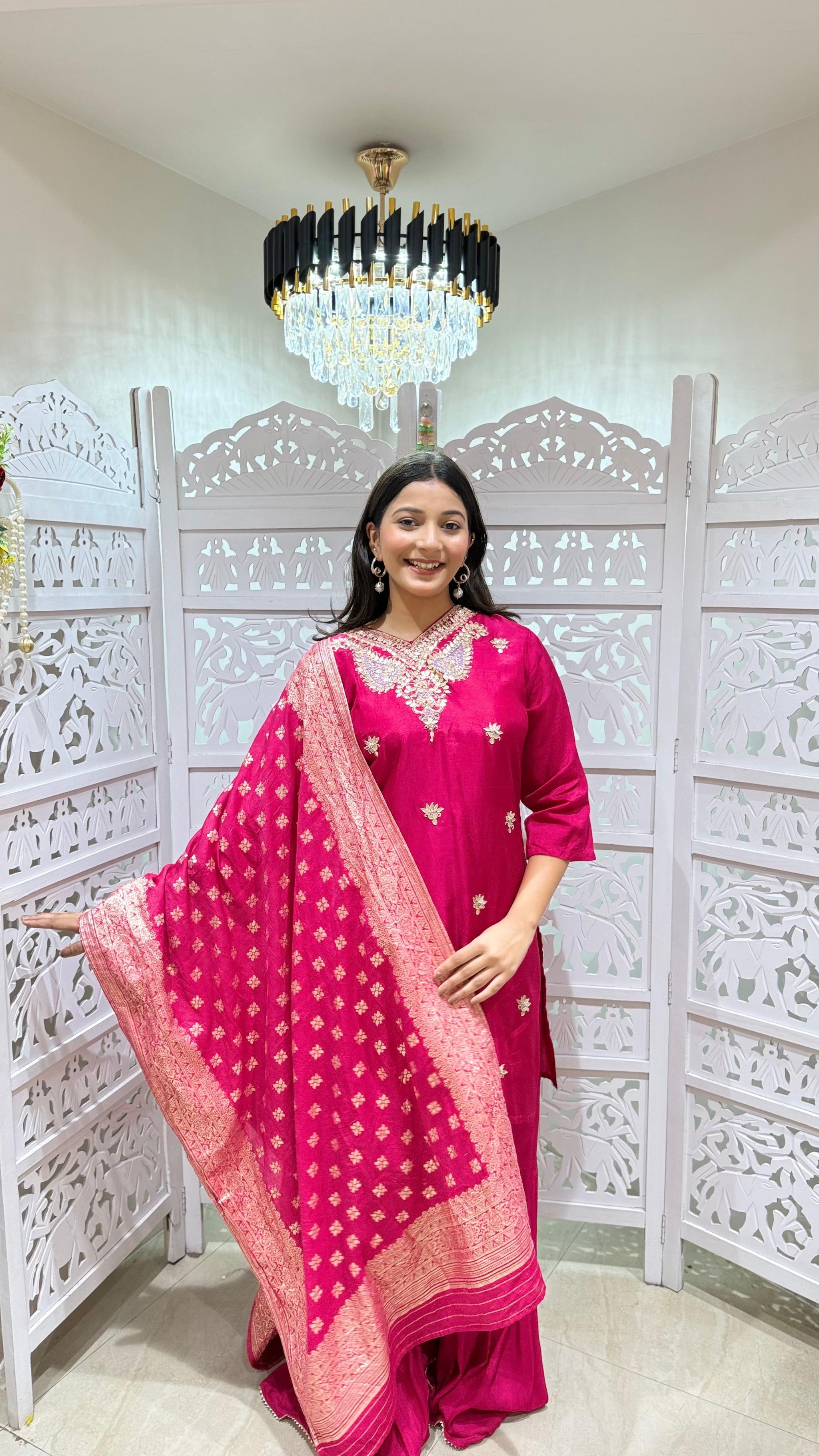 Kurti sharara with Duppata