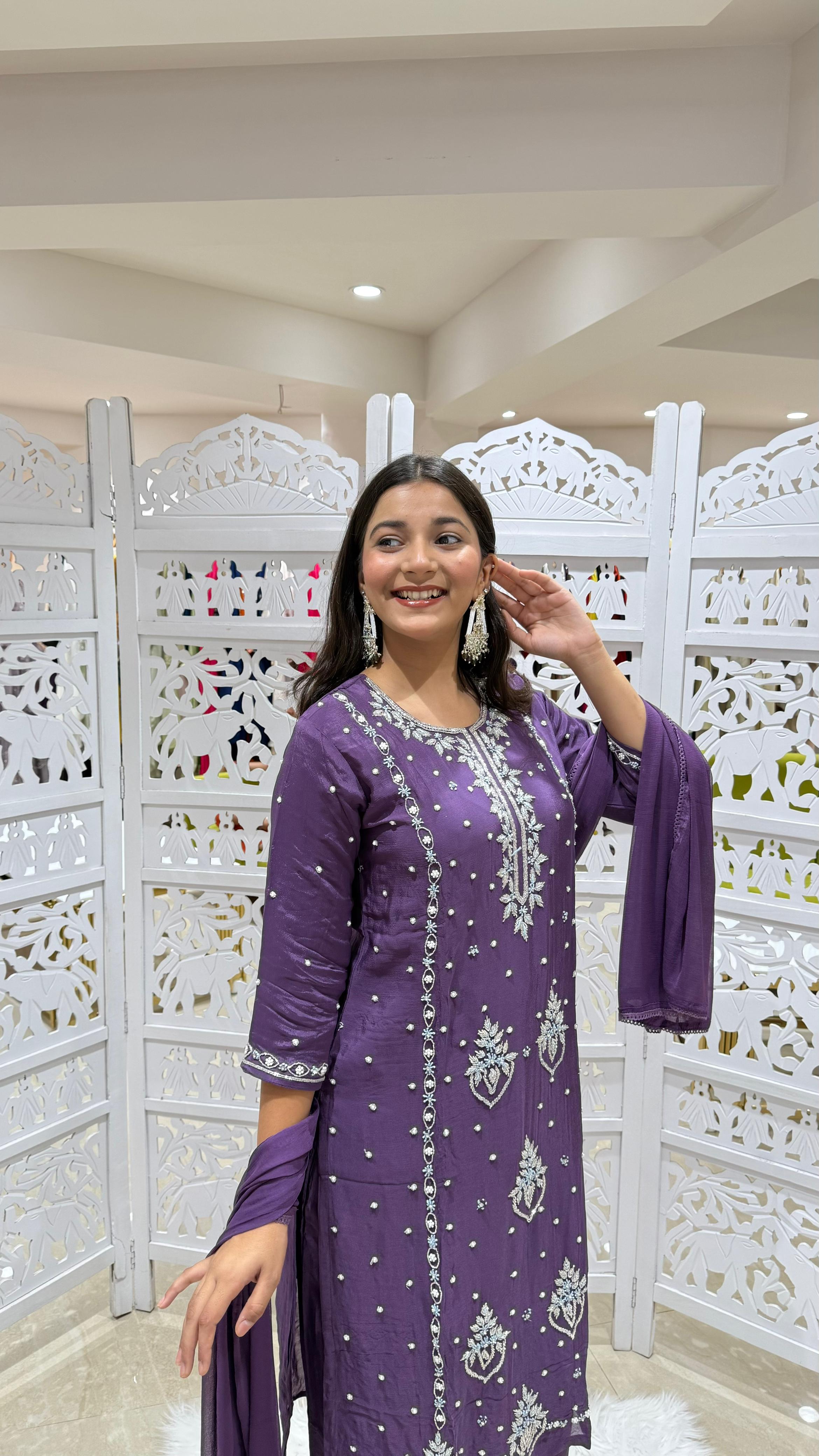 Kurti plazo with Duppata