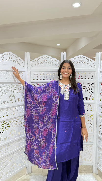 Kurti plazo with dupatta
