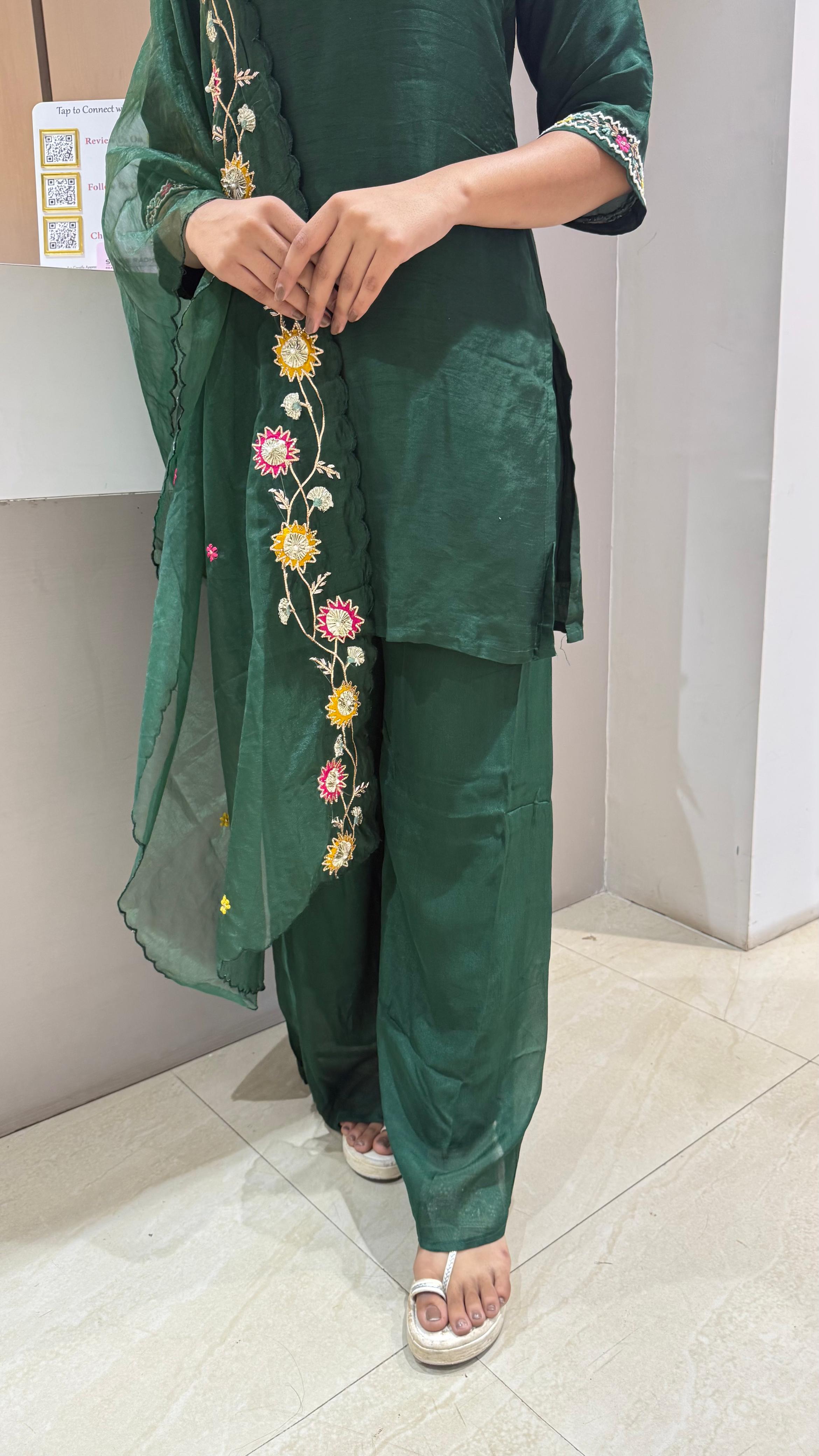 Kurti plazo with Duppata