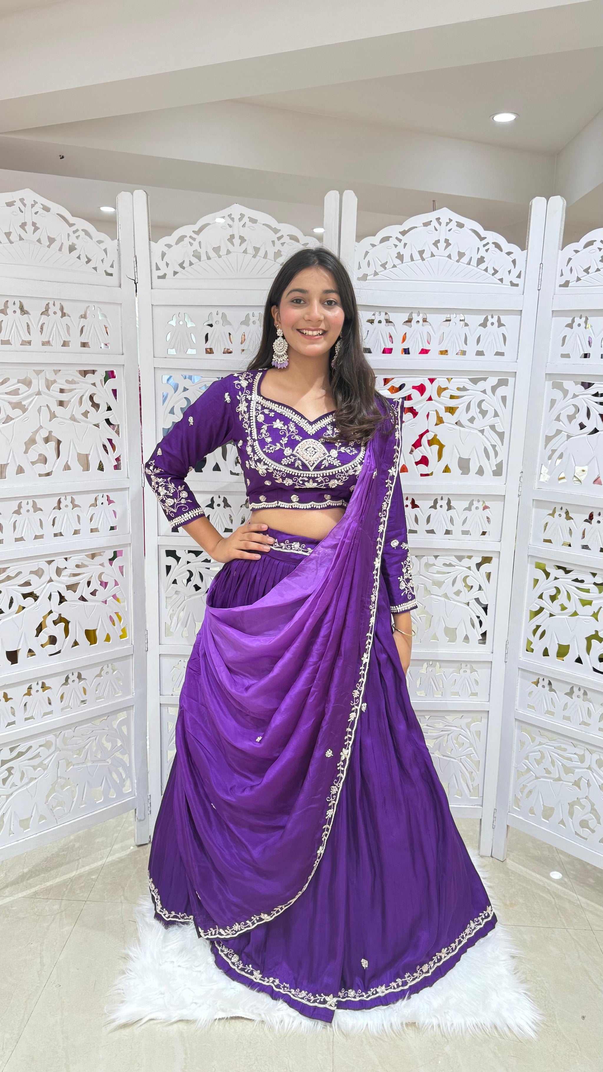 Lehenga jardoshi katthdana Sequence threadwok