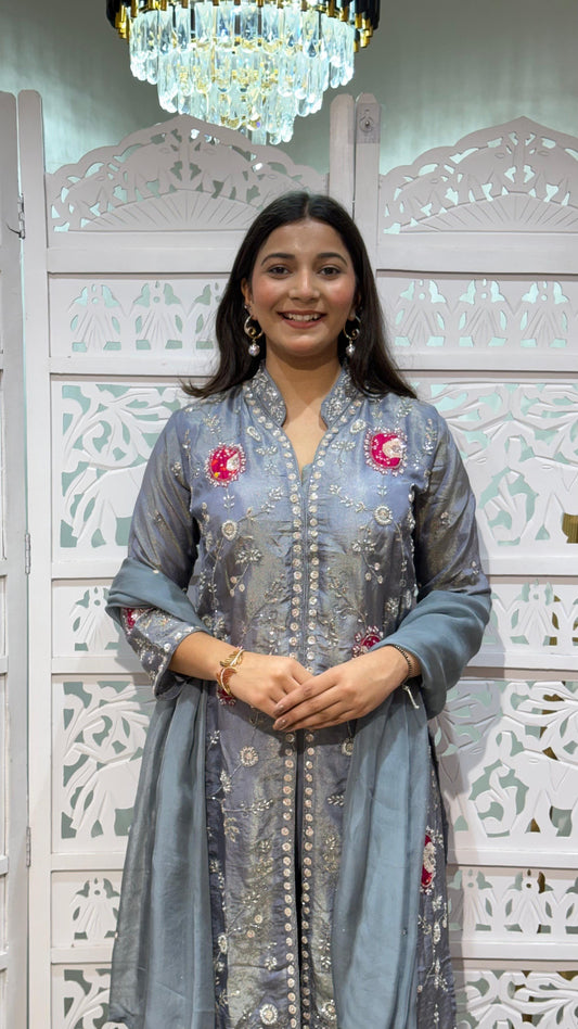 Kurti plazo with dupatta