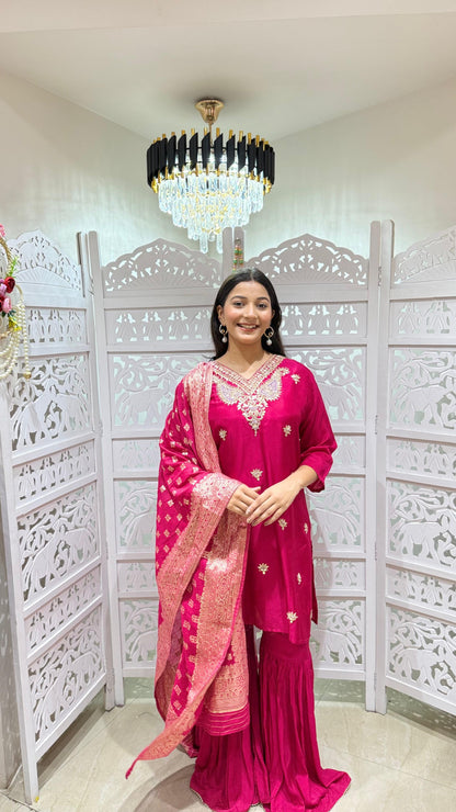 Kurti sharara with Duppata