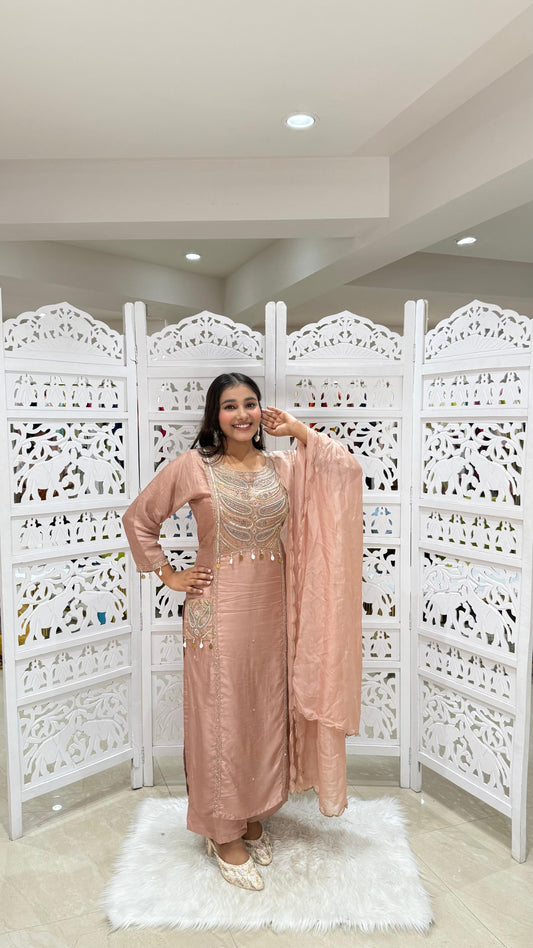 Pockets kurti with pant and Duppatta