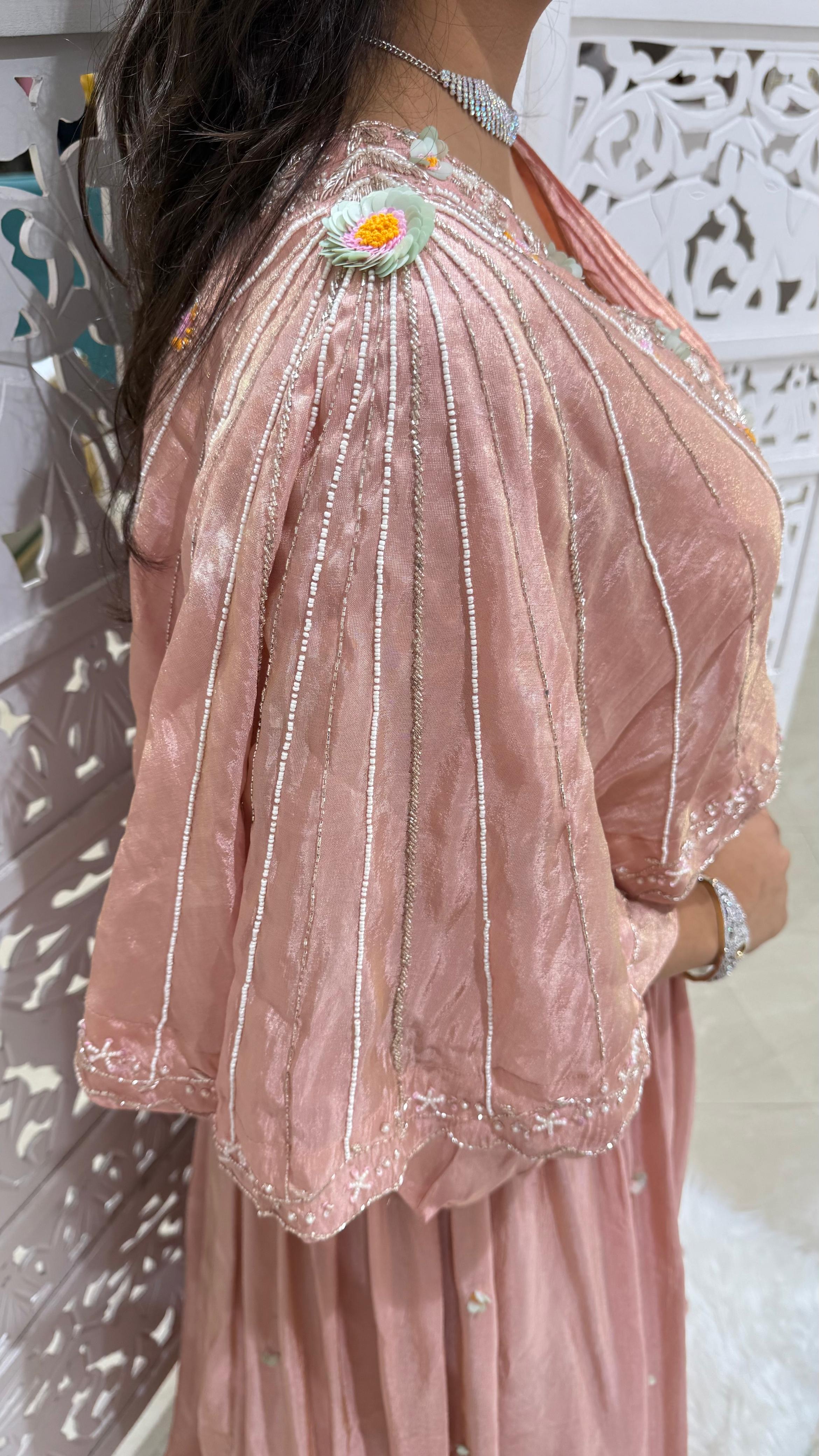 Lehenga kathdaana Sequence jardoshi motiwork Threadwork