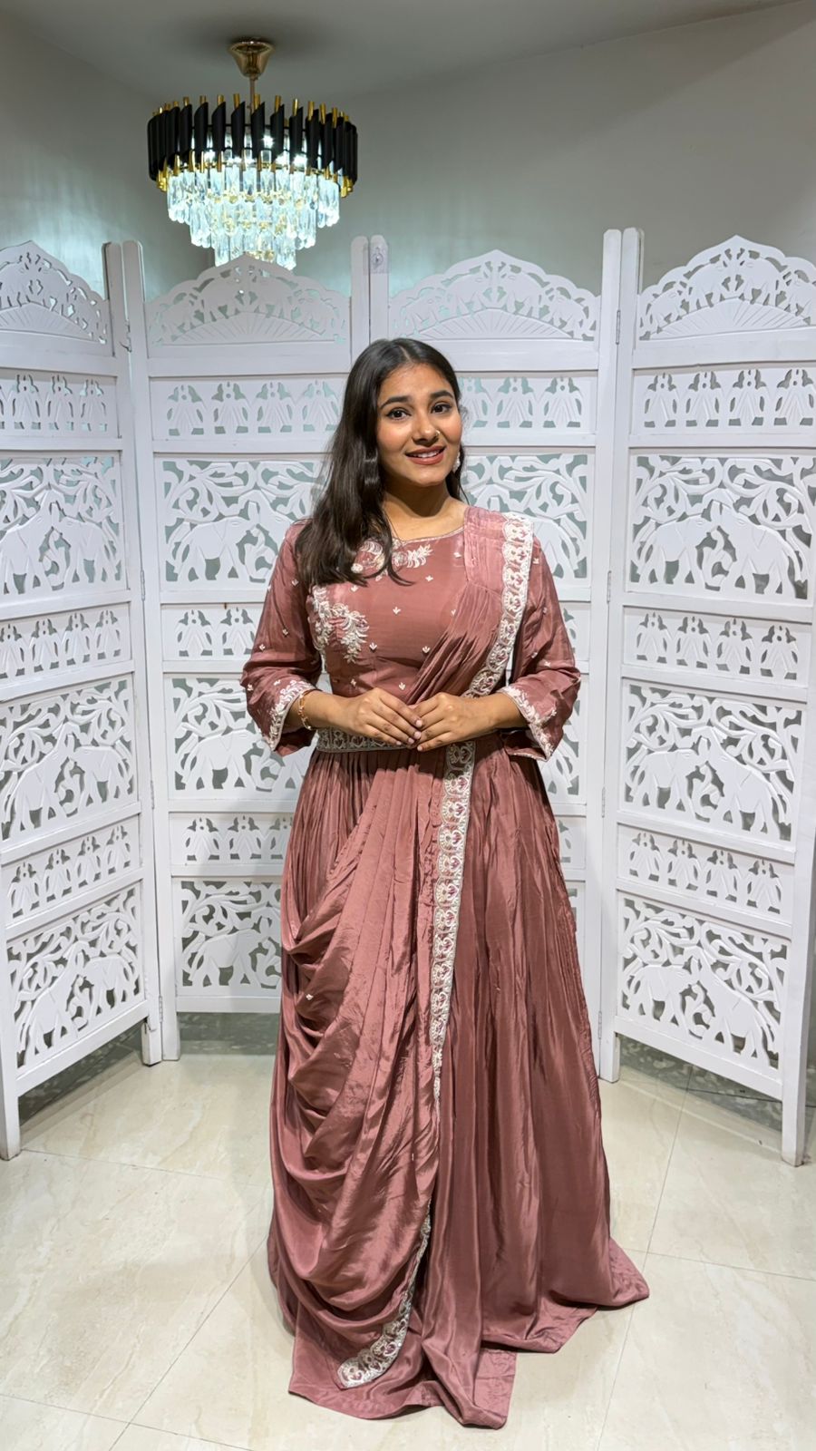 Crop top lehenga with duppata