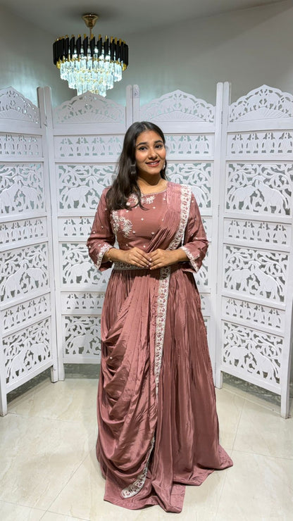 Crop top lehenga with duppata