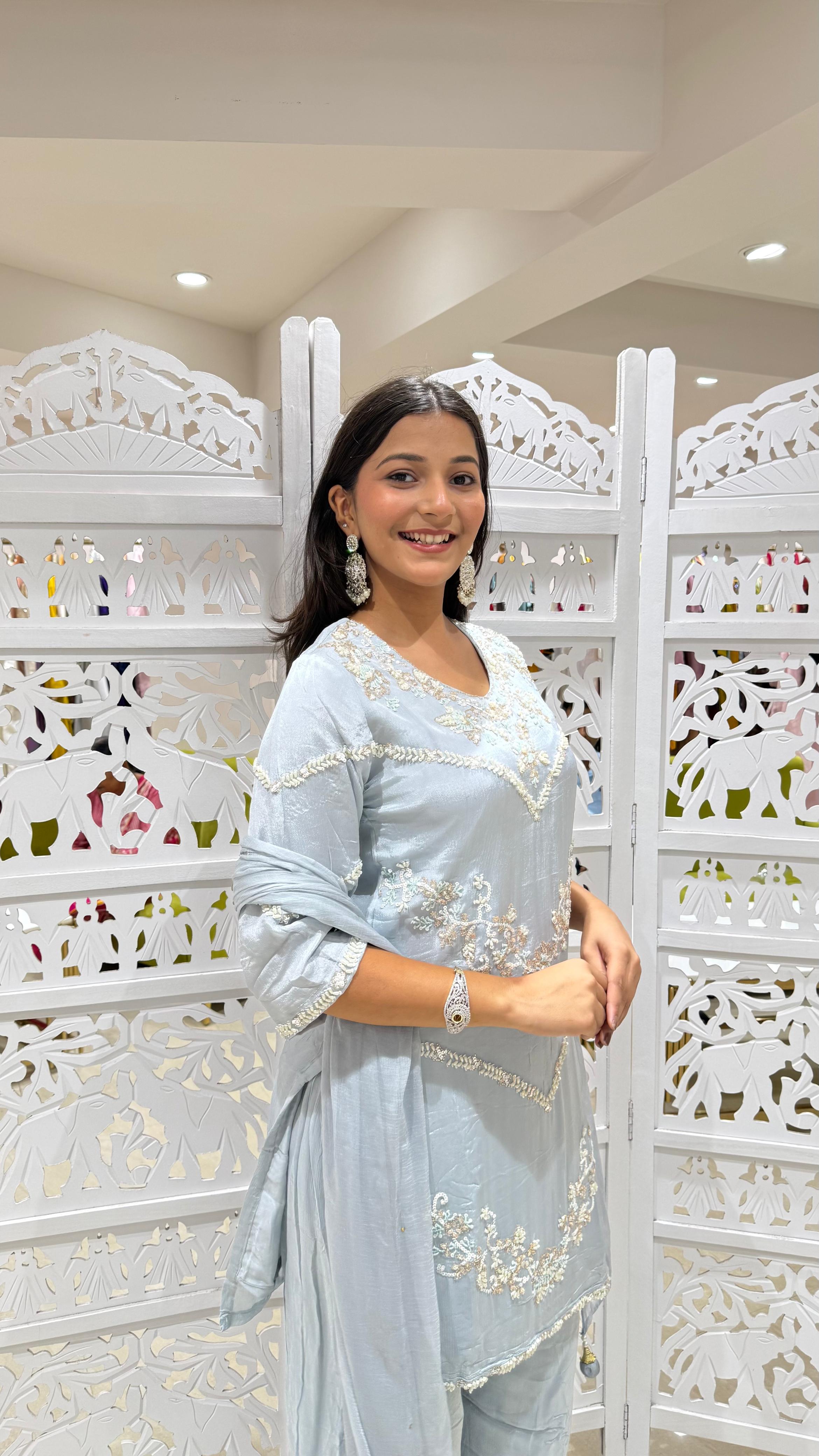Kurti plazo with Duppata