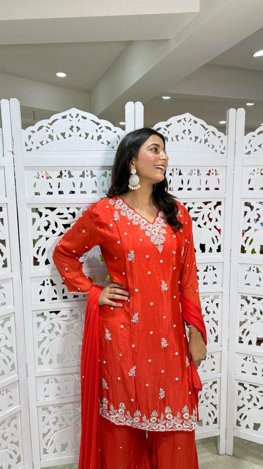Kurti plazo with dupatta