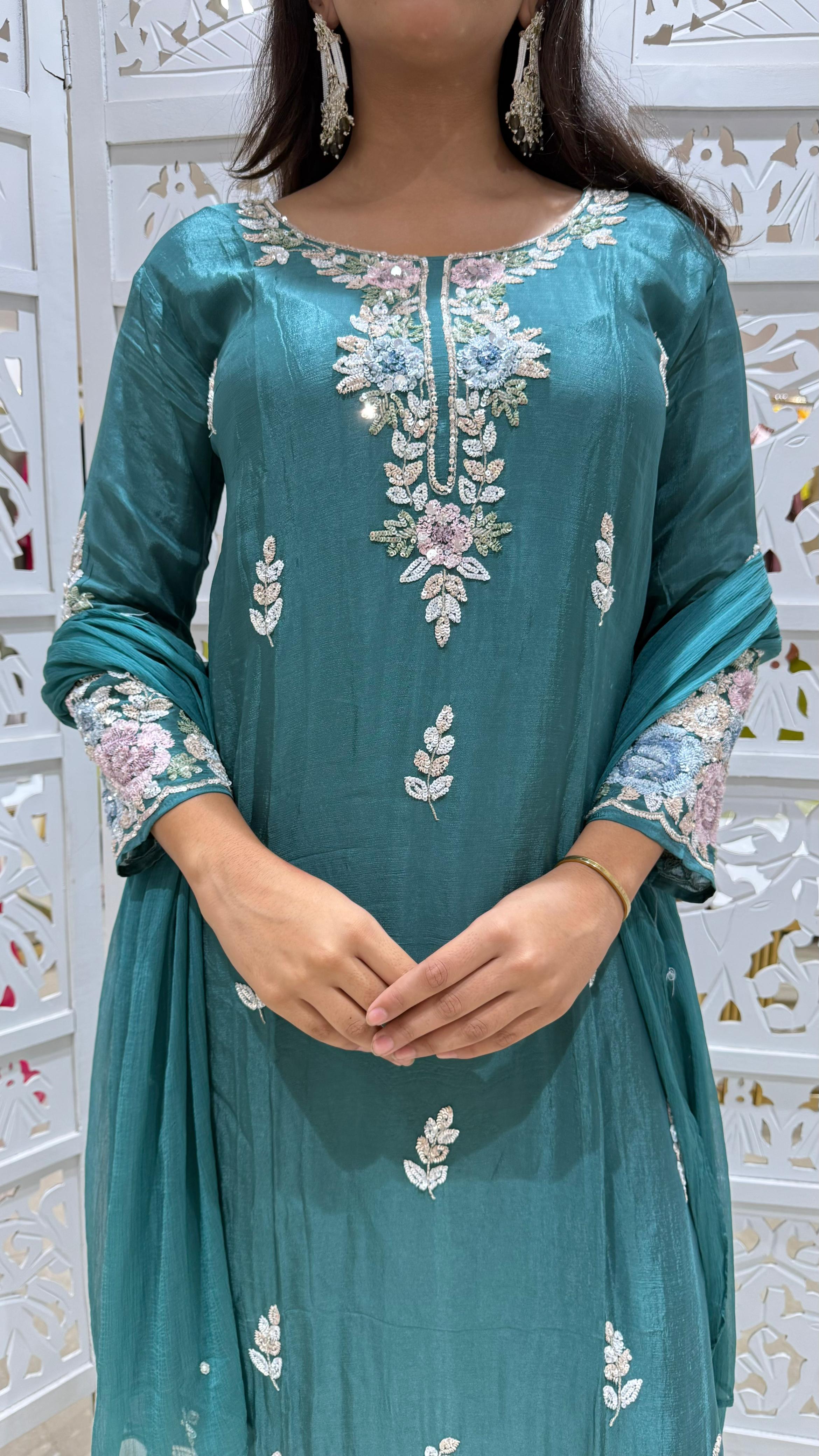 Kurti plazo and Duppatta