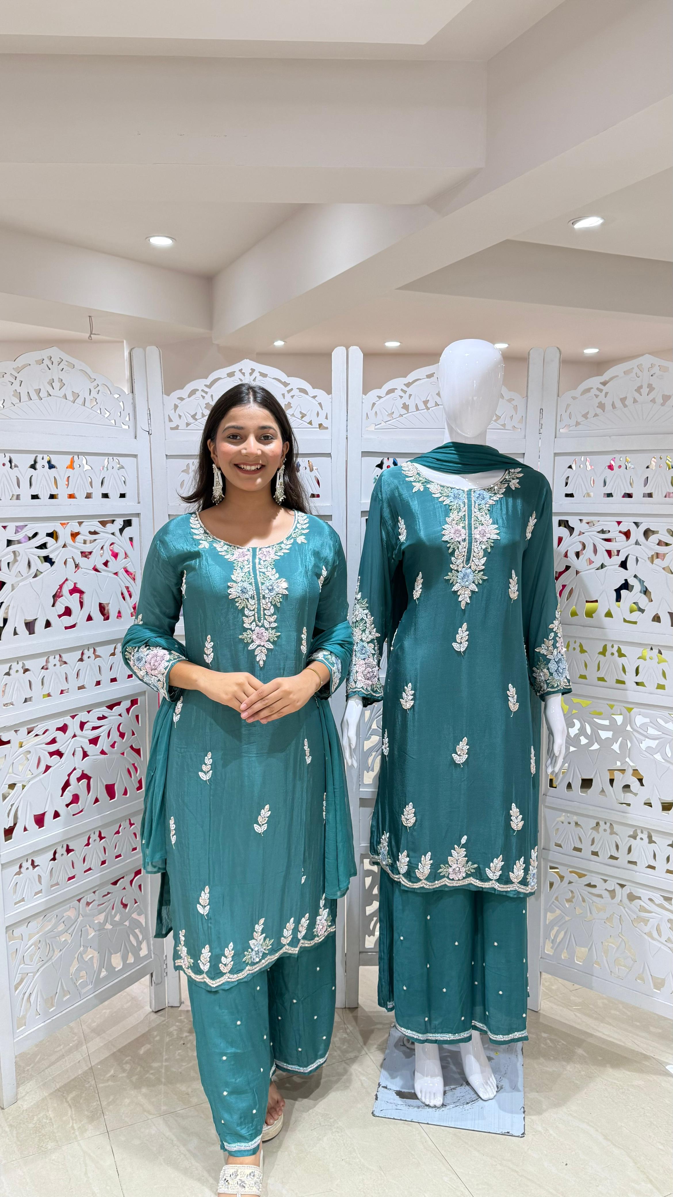Kurti plazo and Duppatta