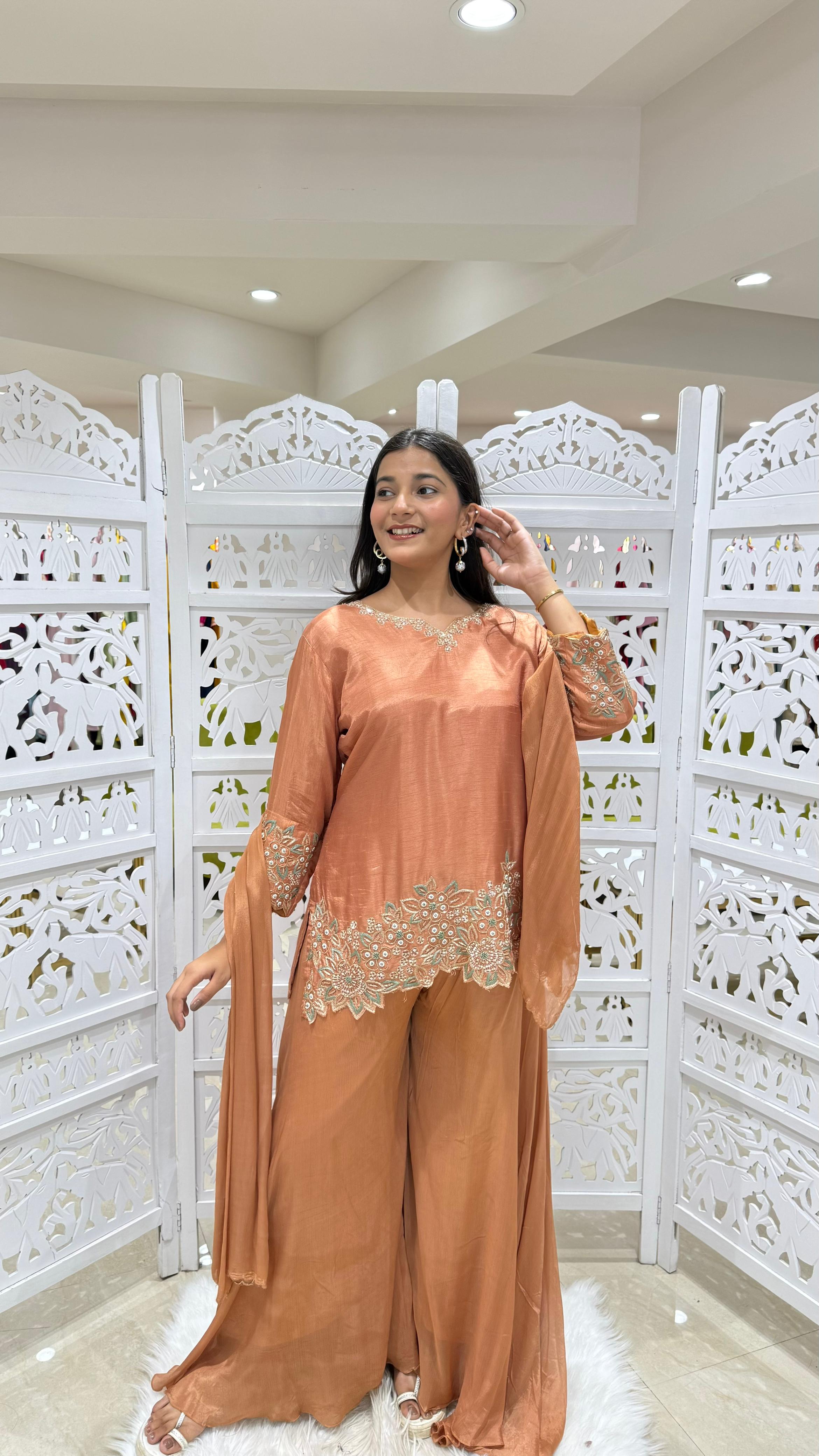 Kurti plazo with Duppata