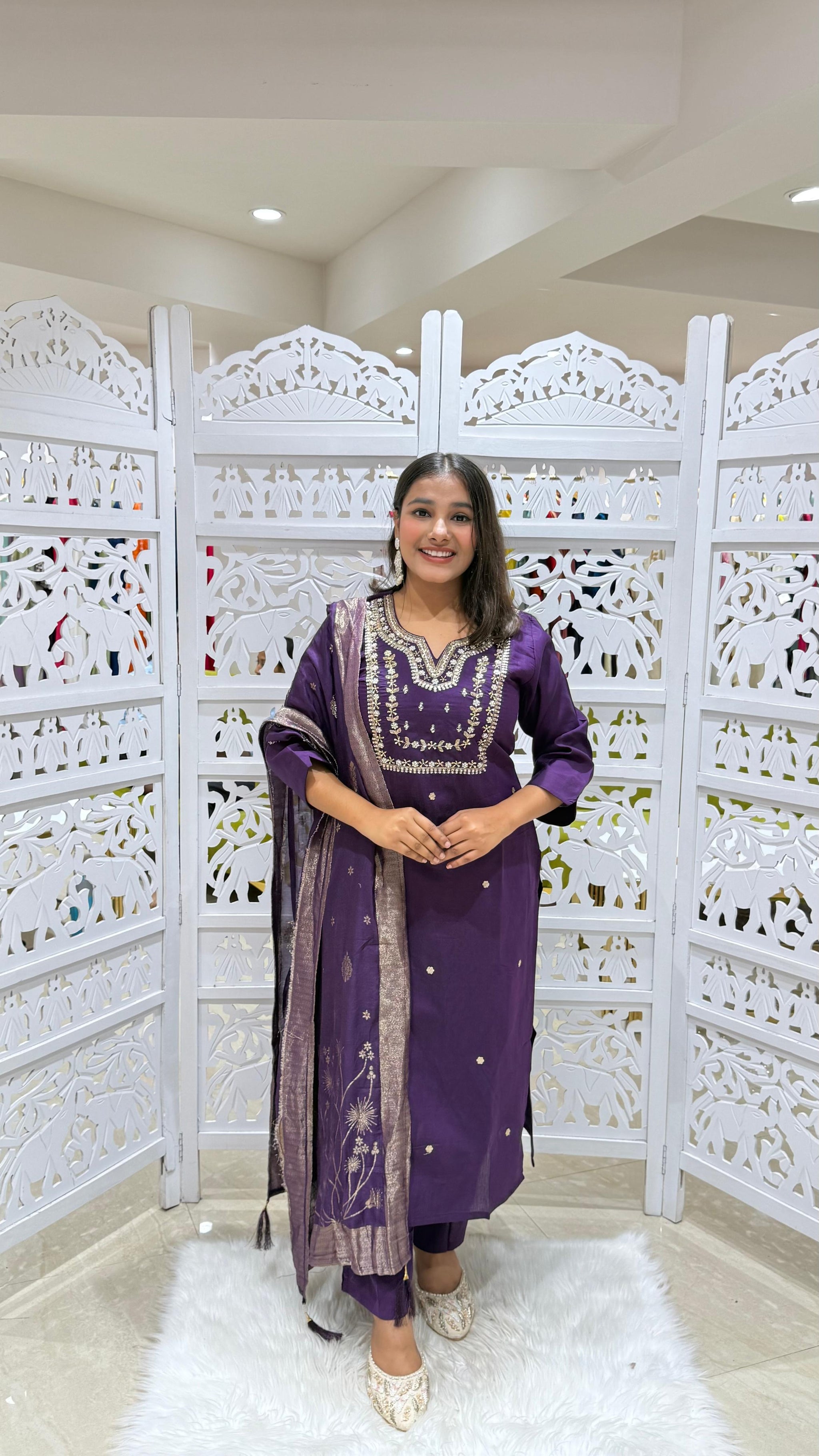 Kurti pant with dupatta