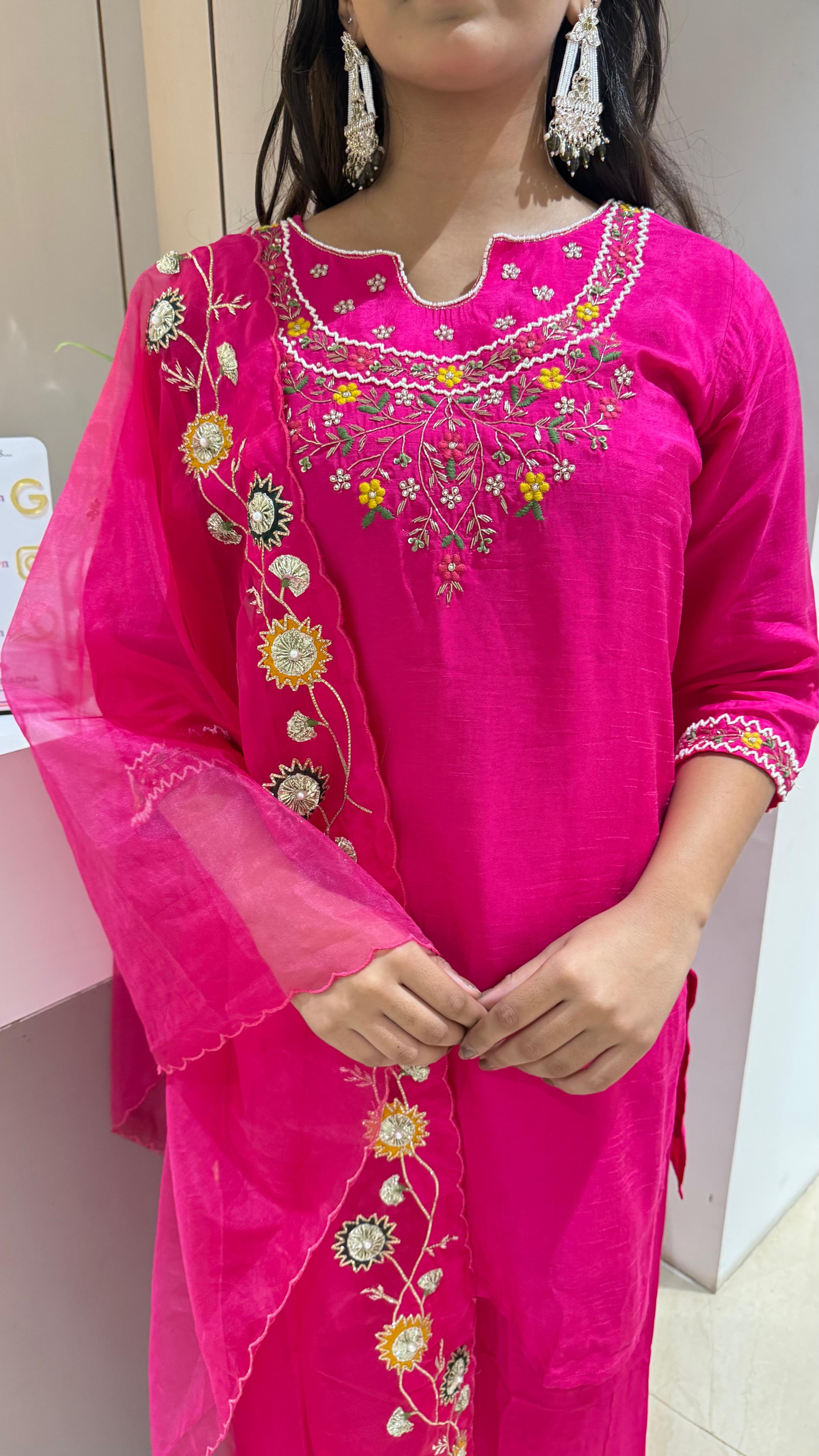 Kurti plazo with dupatta