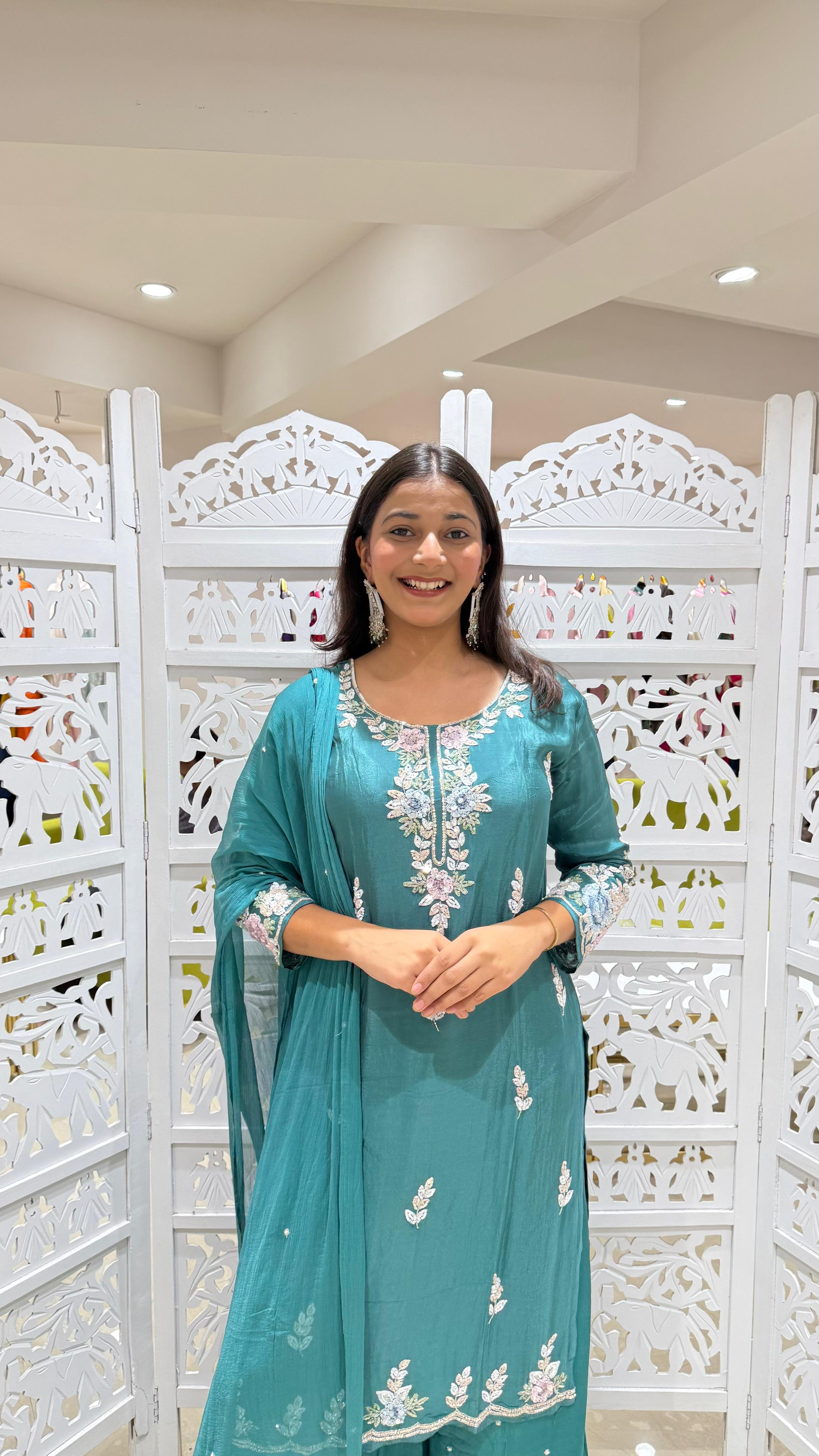 Kurti plazo and Duppatta