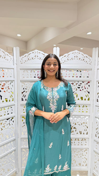 Kurti plazo and Duppatta