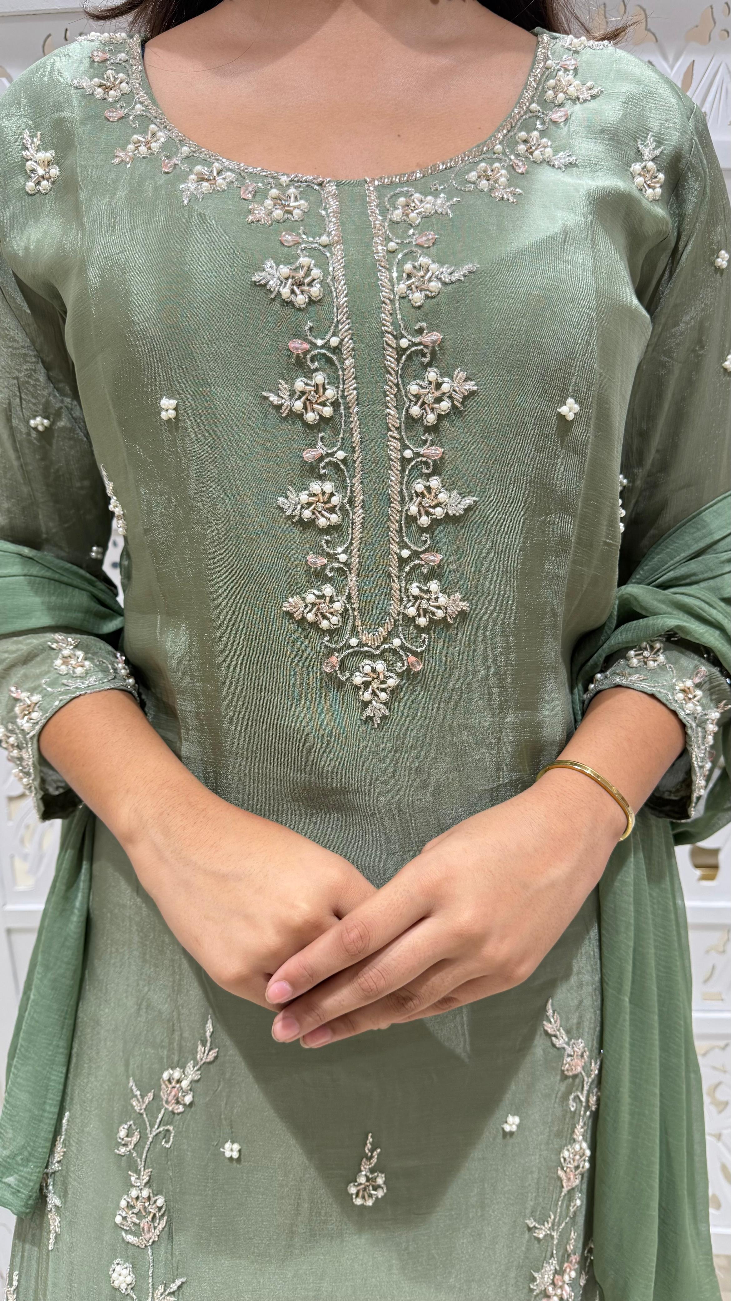 Kurti plazo with Duppata