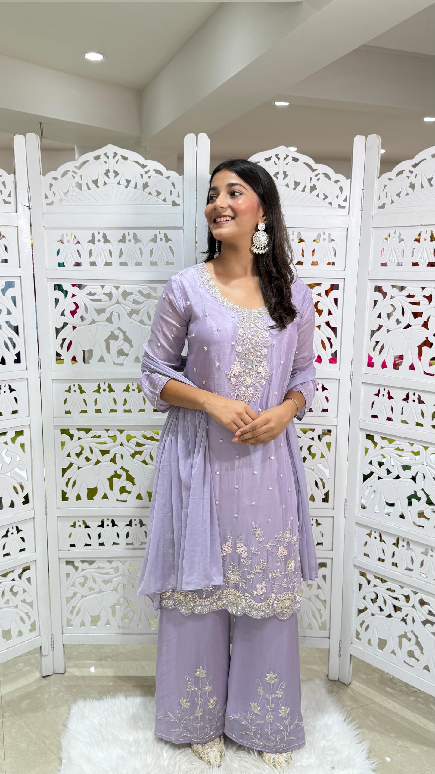 Kurti plazo with dupatta