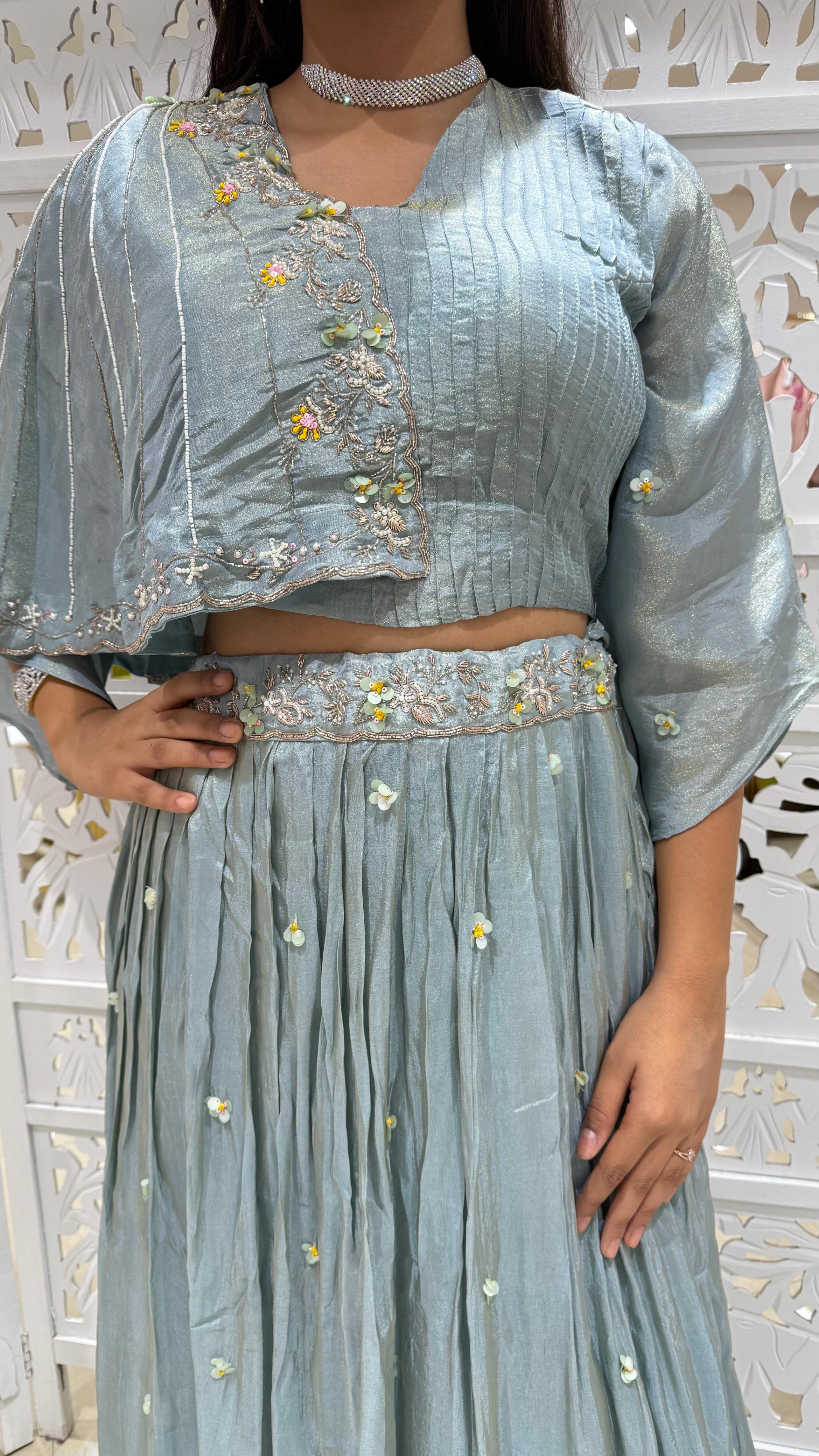 Lehenga Motiwork kathdaana Sequence jardoshi threadwok