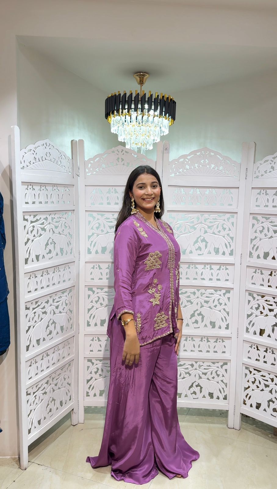 Two piece indowestern