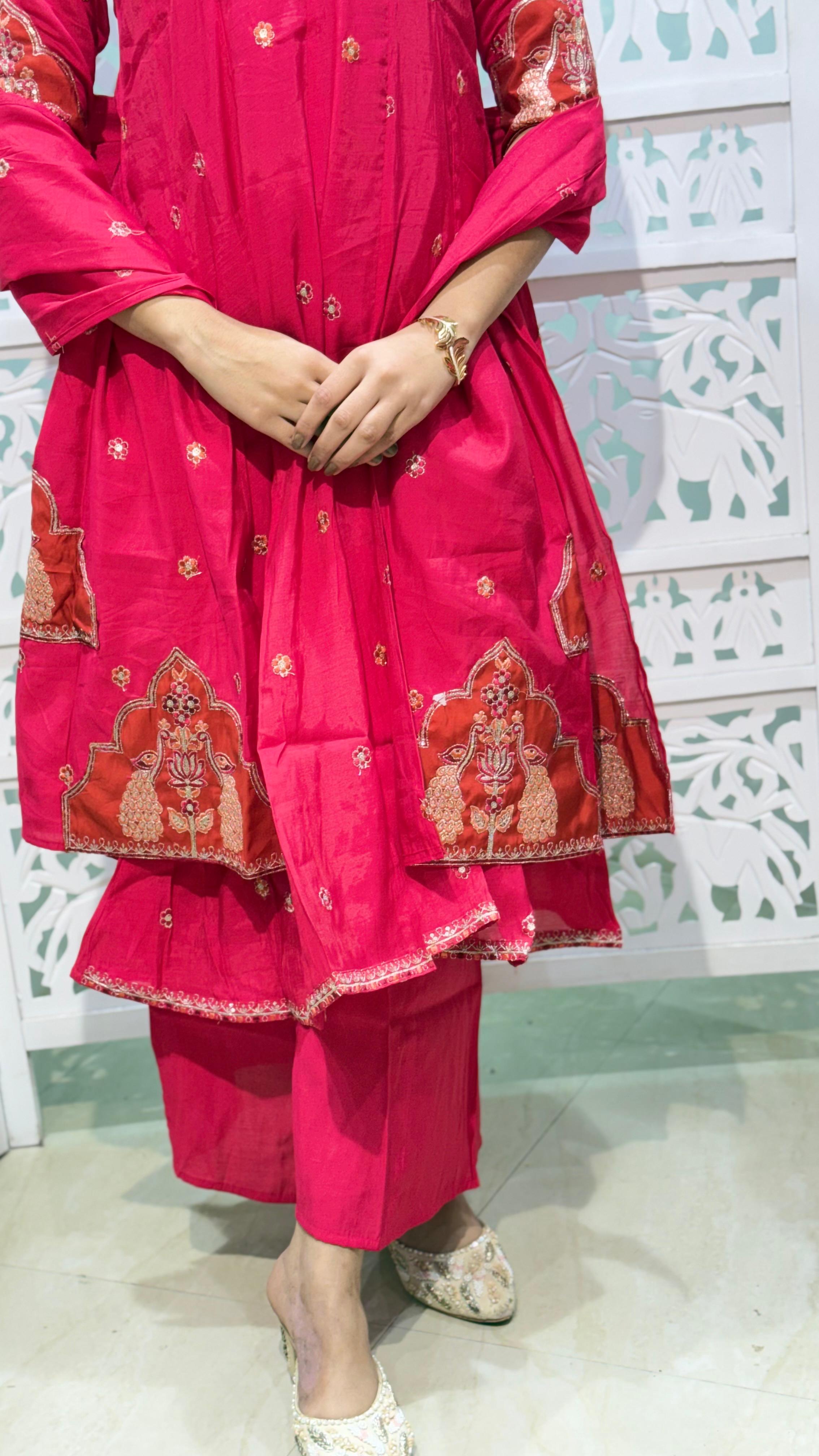 Kurti plazo dupatta