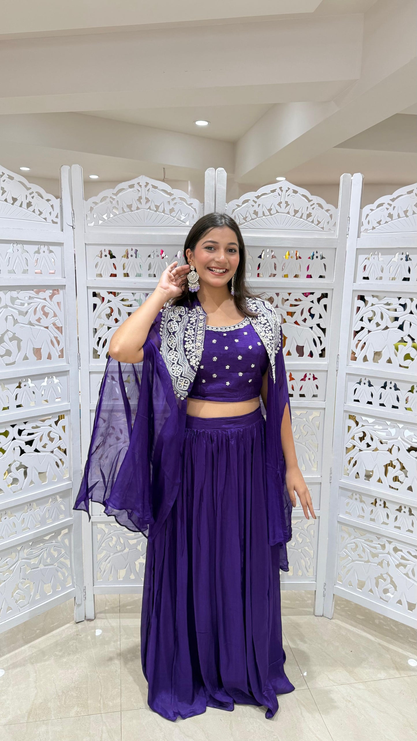 Three piece indowestern