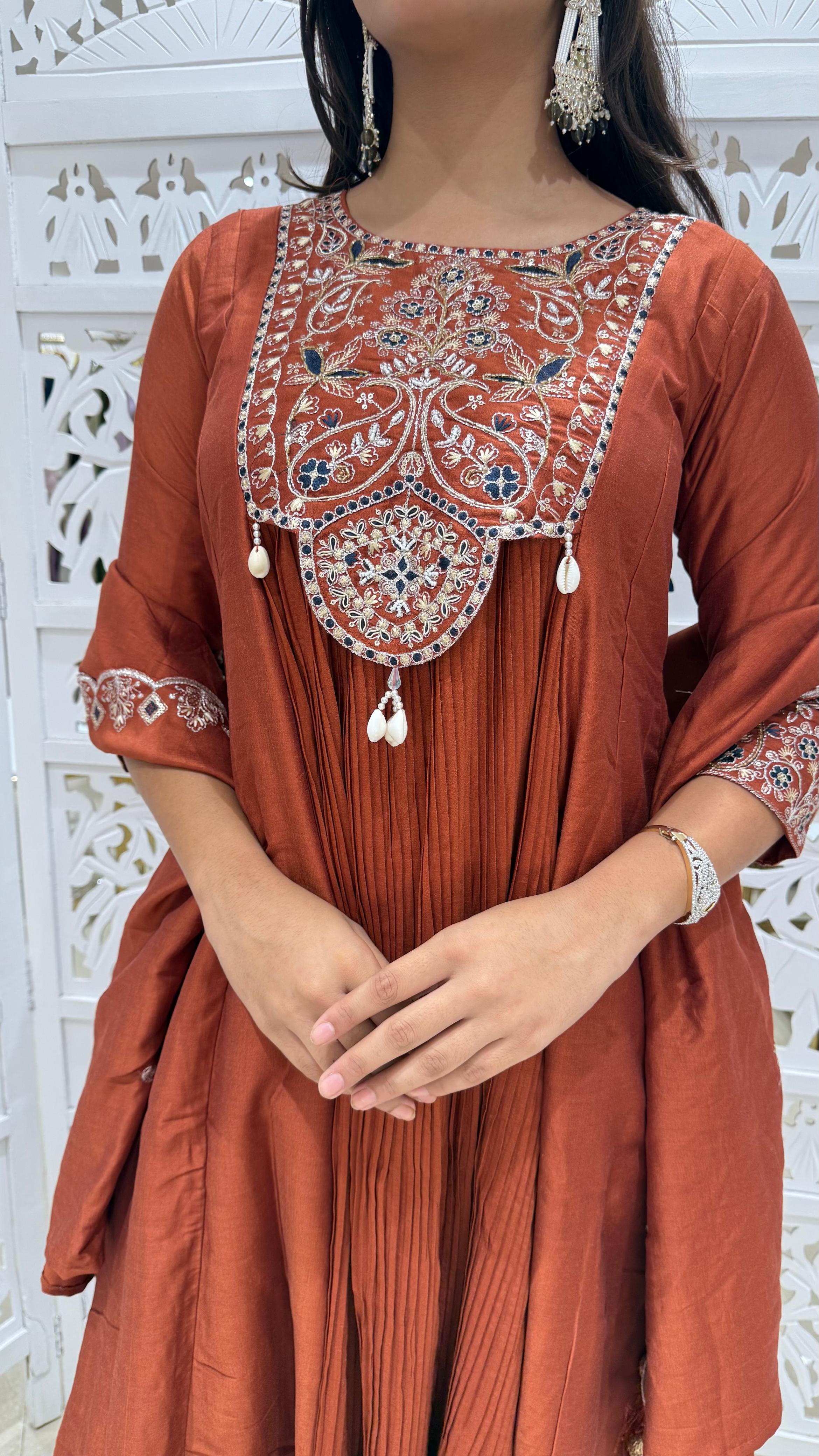 Jardoshi Threadwork Motiwork sequence kathdaana koriwork