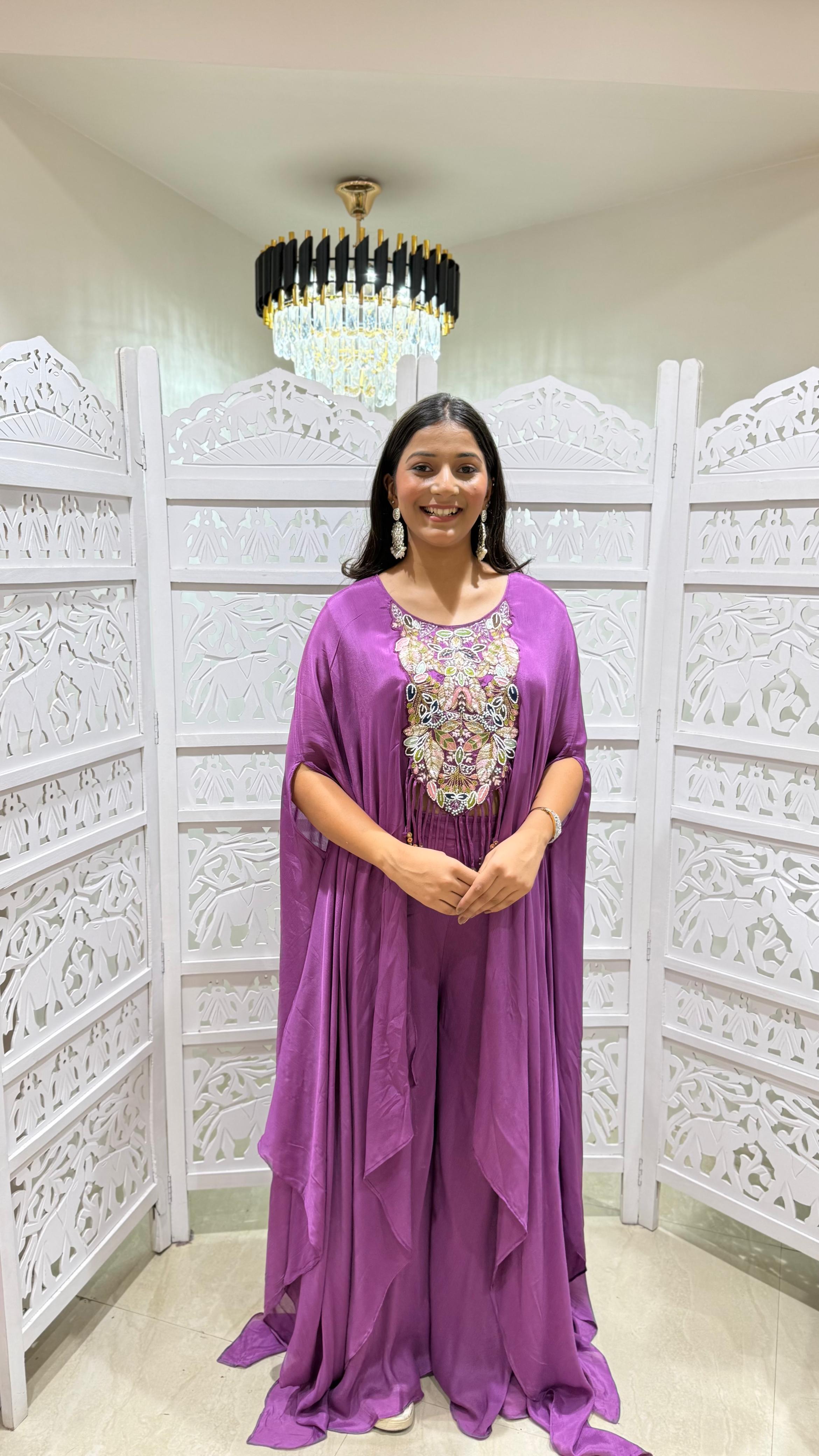 Three piece indowestern