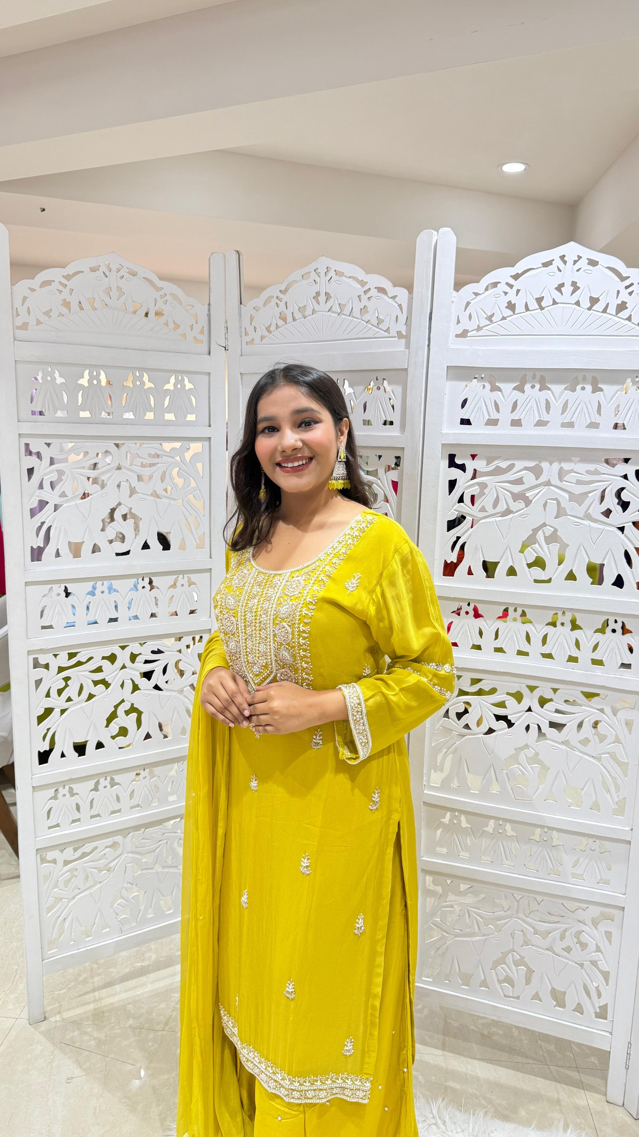 Kurti plazo dupatta