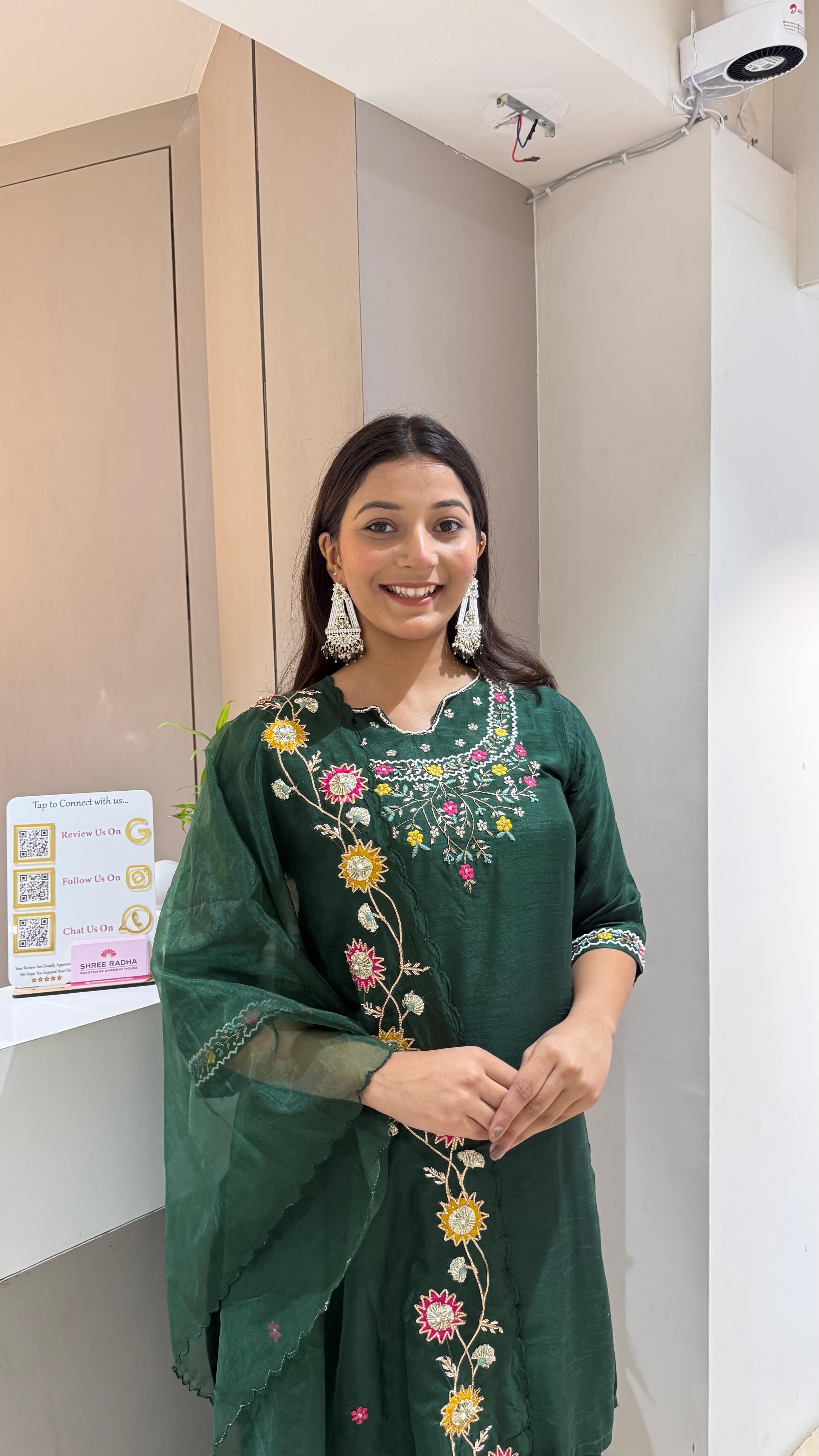 Kurti plazo with Duppata