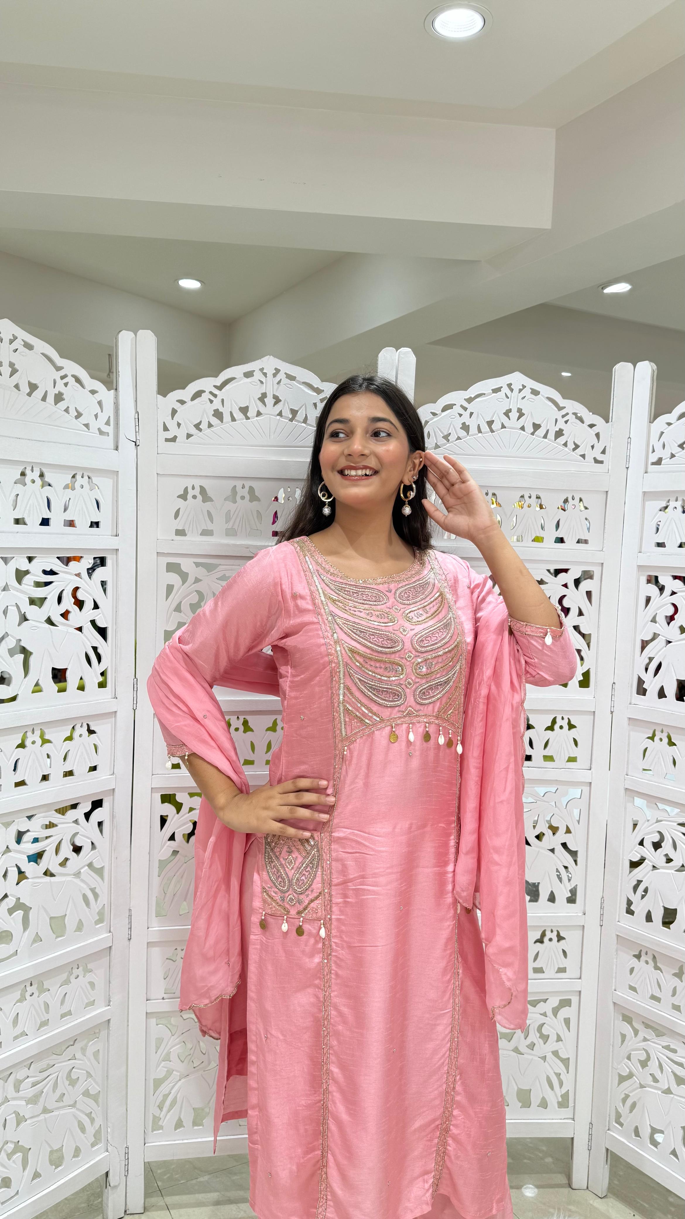 Three piece kurti pant and Duppatta