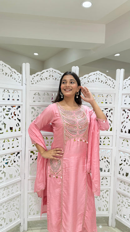 Three piece kurti pant and Duppatta