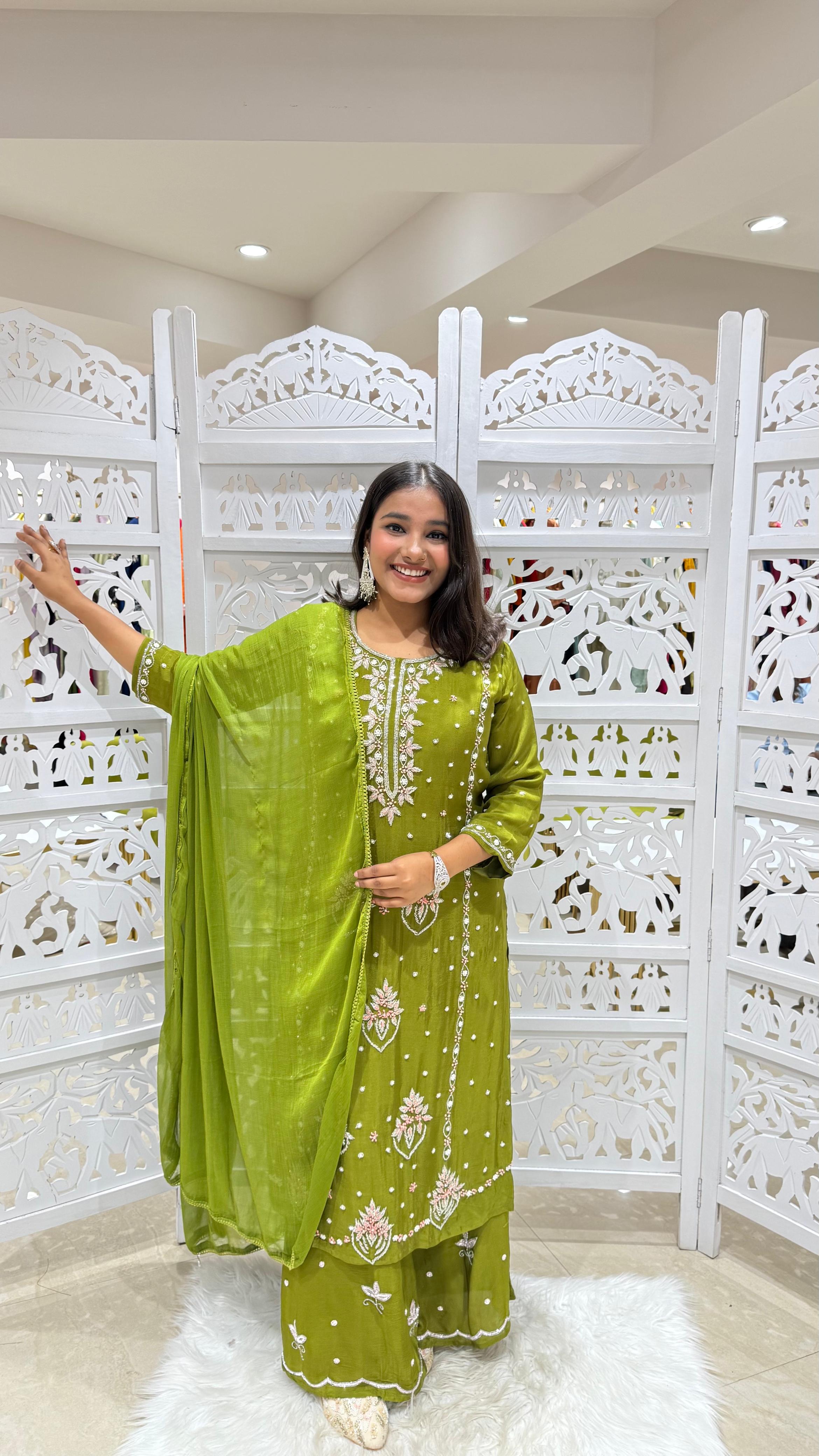 Kurti sharara with Duppata